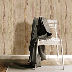 Galerie Wallcoverings Product Code 49363 - Stratum Wallpaper Collection - gold pink Colours - Verticale Design
