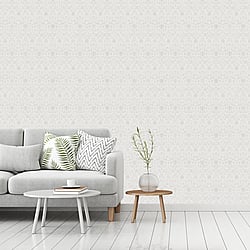 Galerie Wallcoverings Product Code 51017 - Blomstermala Wallpaper Collection - Beige White Colours - Floral Collage Design