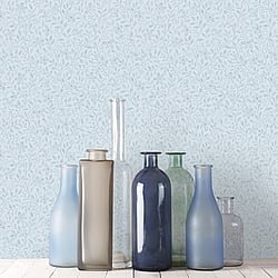 Galerie Wallcoverings Product Code 51032 - Blomstermala Wallpaper Collection - Blue Colours - Pretty Trail Design