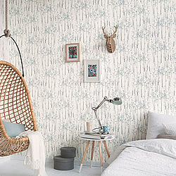 Galerie Wallcoverings Product Code 51142801 - Skandinavia 2 Wallpaper Collection - Grey Blue White Colours - Grey Blue Skandi Trees Design