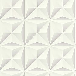 Galerie Wallcoverings Product Code 51176600 - Metropolitan Wallpaper Collection - White Colours - 3D Geometric Design