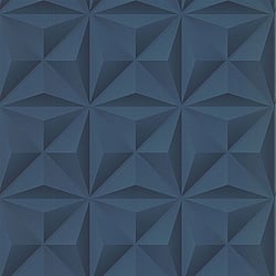 Galerie Wallcoverings Product Code 51176601 - Metropolitan Wallpaper Collection - Blue Colours - 3D Geometric Design