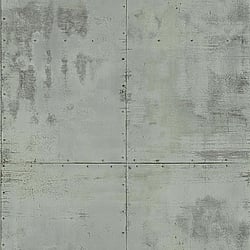 Galerie Wallcoverings Product Code 51193019 - Metropolitan Wallpaper Collection - Grey Colours - Industrial Plate Design