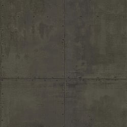 Galerie Wallcoverings Product Code 51193029 - Metropolitan Wallpaper Collection - Black Colours - Industrial Plate Design