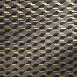 Galerie Wallcoverings Product Code 51210 - Universe Wallpaper Collection - Brown Gold Colours - Venus Umber Brown Design