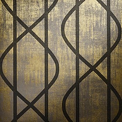 Galerie Wallcoverings Product Code 51213 - Universe Wallpaper Collection - Bronze Brown Gold Colours - Saturn Umber Brown Design