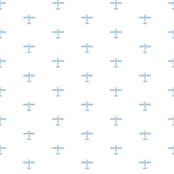 Galerie Wallcoverings Product Code 5421 - Little Explorers Wallpaper Collection - Blue White Colours - Light Blue Planes Design