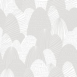 Galerie Wallcoverings Product Code 5425 - Little Explorers Wallpaper Collection - Grey White Colours - Grey Abstract Hills Design
