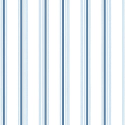 Galerie Wallcoverings Product Code 5436 - Little Explorers Wallpaper Collection - Blue White Colours - Blue Stripe Design