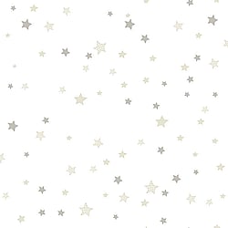Galerie Wallcoverings Product Code 5437 - Little Explorers Wallpaper Collection - Beige Grey White Colours - Greige Patchwork Stars Design