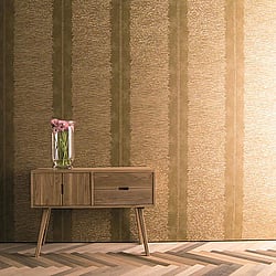 Galerie Wallcoverings Product Code 58115 - Geo Wallpaper Collection - Gold Colours - Horizontal Stripe Design