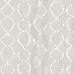 Galerie Wallcoverings Product Code 58122G - Geo Wallpaper Collection - Beige White Colours - Geo Swirl Design