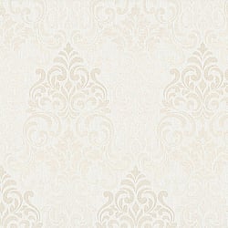 Galerie Wallcoverings Product Code 58210 - Classique Wallpaper Collection - Off White Cream Gold Colours - All Over Damask Design