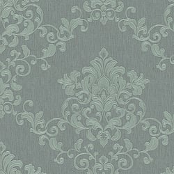Galerie Wallcoverings Product Code 58223 - Classique Wallpaper Collection - Green Grey Colours - Ornate Damask Design
