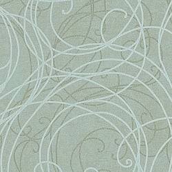 Galerie Wallcoverings Product Code 59105 - Merino Wallpaper Collection - Green Blue Colours - Metallic Swirl Design
