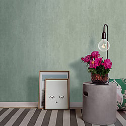 Galerie Wallcoverings Product Code 59317 - The Textures Book Wallpaper Collection - Green Colours - Concrete Design