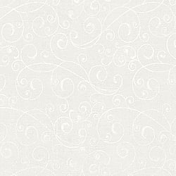Galerie Wallcoverings Product Code 59421 - Allure Wallpaper Collection - Light Grey White Colours - Whimsical Swirl Design