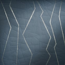 Galerie Wallcoverings Product Code 64636 - Slow Living Wallpaper Collection - Navy Silver Blue Colours - Connection Night Blue Design