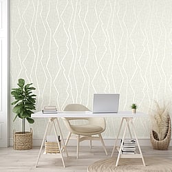 Galerie Wallcoverings Product Code 64639 - Slow Living Wallpaper Collection - Linen White Colours - Connection Linen White Design
