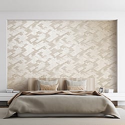 Galerie Wallcoverings Product Code 64677 - Slow Living Wallpaper Collection - Beige Cream Colours - Ralph Linen white Design
