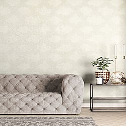 Galerie Wallcoverings Product Code 64986 - Crafted Wallpaper Collection - Cream White Grey Colours - Stamped Design