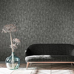 Galerie Wallcoverings Product Code 65173 - Precious Wallpaper Collection - Black Colours - Jaquard Design