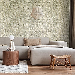 Galerie Wallcoverings Product Code 65312 - Salt Wallpaper Collection - Sage Colours - Calma Design