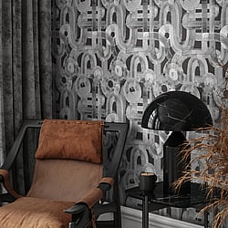 Galerie Wallcoverings Product Code 65324 - Salt Wallpaper Collection - Black Cumin Colours - Penello Design