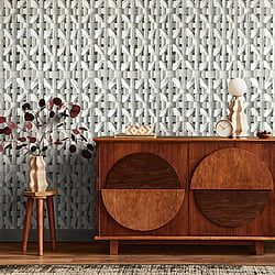 Galerie Wallcoverings Product Code 65339 - Pepper Wallpaper Collection - Black Cumin Colours - Octagonal Honeycomb Design