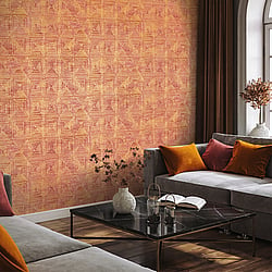 Galerie Wallcoverings Product Code 65345 - Pepper Wallpaper Collection - Curcuma Colours - Raffia Design