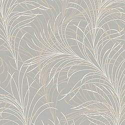 Galerie Wallcoverings Product Code 6770-40 - Imagine Wallpaper Collection - Greige Colours - Abstract Feather Design