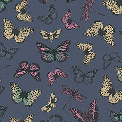 Galerie Wallcoverings Product Code 6771-30 - Imagine Wallpaper Collection - Blue Pink Yellow Colours - Butterly Butterflies Design