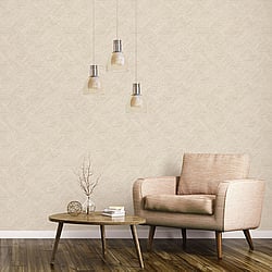 Galerie Wallcoverings Product Code 7357 - Evergreen Wallpaper Collection - Light Beige Colours - Grassy Tile Design