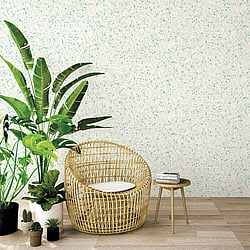 Galerie Wallcoverings Product Code 7373 - Evergreen Wallpaper Collection - Aqua Mica Colours - Terrazzo Design