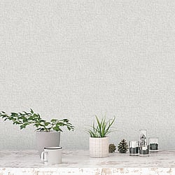 Galerie Wallcoverings Product Code 7383 - Evergreen Wallpaper Collection - Grey Colours - Linen Plain Design