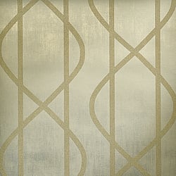 Galerie Wallcoverings Product Code 81221 - Universe Wallpaper Collection - Green Gold Colours - Saturn Sage Green Design
