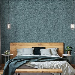 Galerie Wallcoverings Product Code 81269 - Feel Wallpaper Collection - Petrol Green Silver Grey Charcoal Colours - Alpine Reptile Design