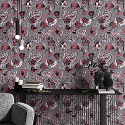 Galerie Wallcoverings Product Code 81331 - Pepper Wallpaper Collection - Chili Colours - Wild Garden Design