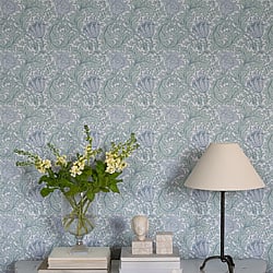 Galerie Wallcoverings Product Code 82003 - Hidden Treasures Wallpaper Collection - Light blue Colours - Anemone Design