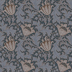 Galerie Wallcoverings Product Code 82006 - Hidden Treasures Wallpaper Collection - Blue red Colours - Anemone Design