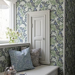 Galerie Wallcoverings Product Code 82014 - Hidden Treasures Wallpaper Collection - Blue green Colours - Granville Design