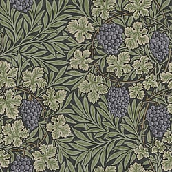 Galerie Wallcoverings Product Code 82019 - Hidden Treasures Wallpaper Collection - Black blue Colours - Vine Design