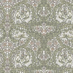 Galerie Wallcoverings Product Code 82023 - Hidden Treasures Wallpaper Collection - Green Colours - African Marigold Design