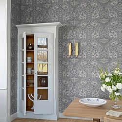 Galerie Wallcoverings Product Code 82025 - Hidden Treasures Wallpaper Collection - Grey Colours - African Marigold Design