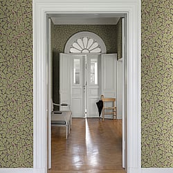 Galerie Wallcoverings Product Code 82029 - Hidden Treasures Wallpaper Collection - Green Colours - Oak Tree Design