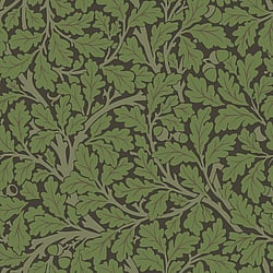 Galerie Wallcoverings Product Code 82030 - Hidden Treasures Wallpaper Collection - Black greengreen Colours - Oak Tree Design