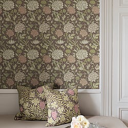 Galerie Wallcoverings Product Code 82036 - Hidden Treasures Wallpaper Collection - Green pink Colours - Cray Design