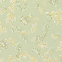 Galerie Wallcoverings Product Code 90203 - Neapolis 3 Wallpaper Collection - Green Colours - Acanthus Trail Design
