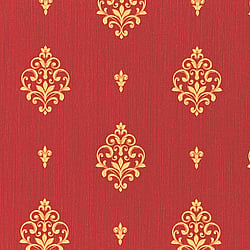 Galerie Wallcoverings Product Code 91805 - Neapolis 3 Wallpaper Collection - Red Gold Colours - Medallion Uno Design
