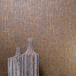 Galerie Wallcoverings Product Code 91980 - Energy Wallpaper Collection - Brown, Gold Colours - Stonework Design